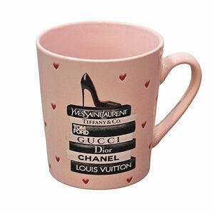 Fig & Fern Designer Bookstack Mug w/ Heart Accents